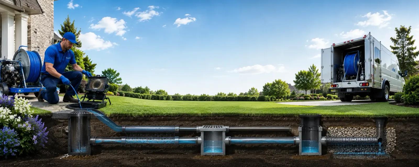 Outdoor drain cleaning information for Du Bois, NE